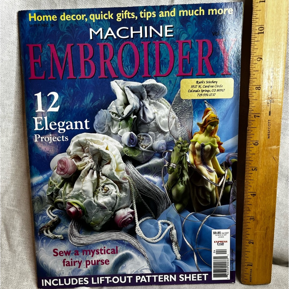 Home Decor and More Machine Embroidery Magazine.